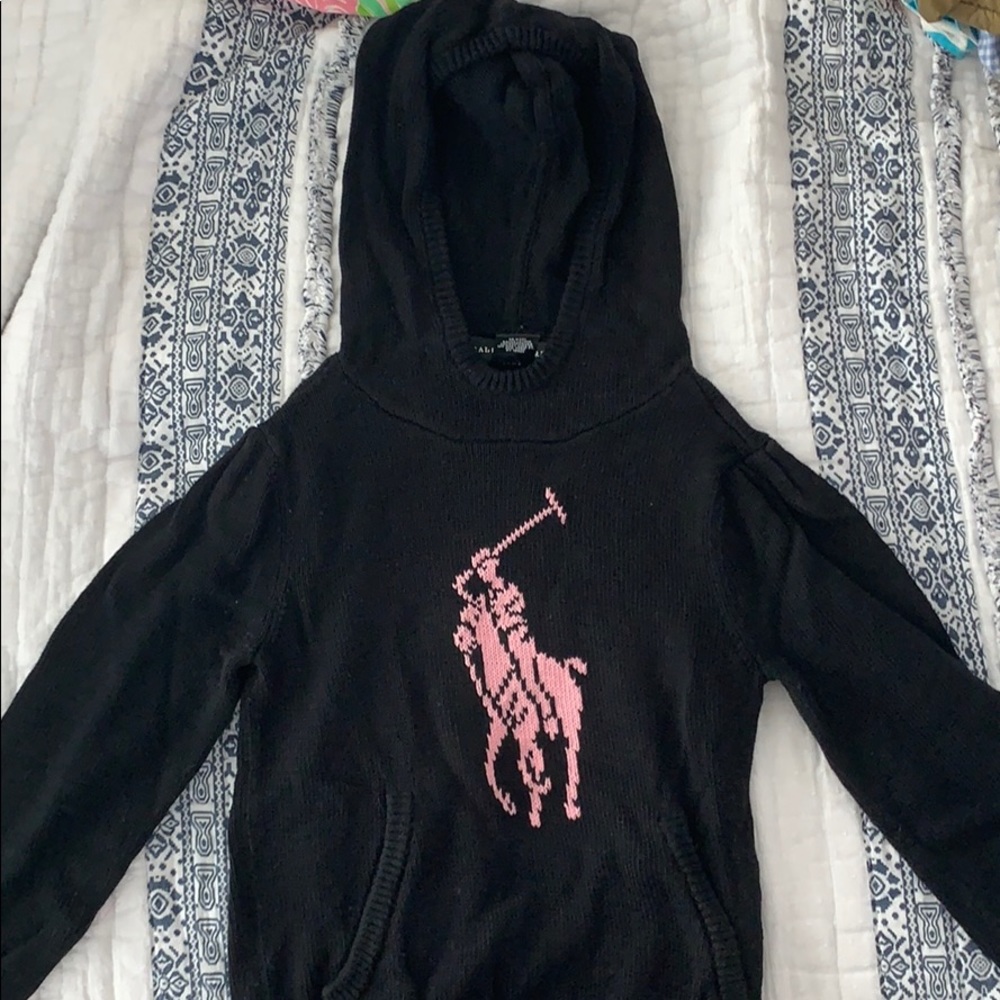 Ralph Lauren Pink Polo Knit Sweatshirt